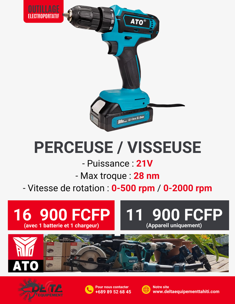 Perceuse/ Visseuse - 21V