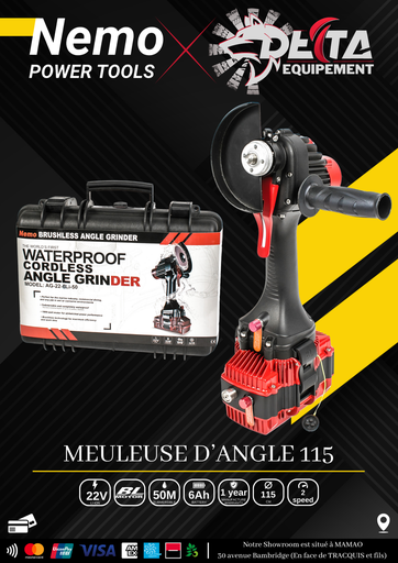 [AG-22V-6Li-50-V2] Nemo Meuleuse d'Angle (22V / BL / 50M)